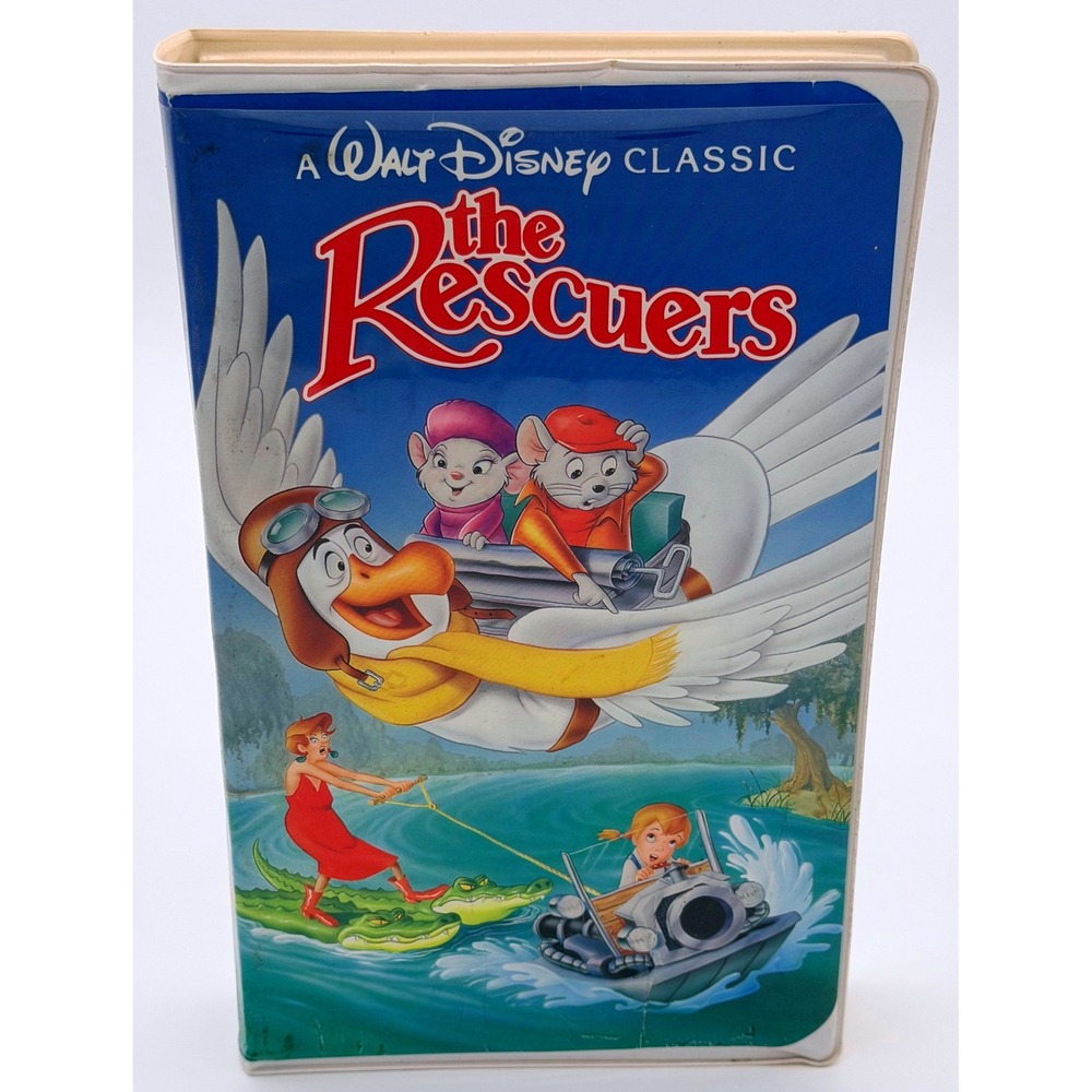 The Rescuers VHS Walt Disney Black Diamond Classic 1992 Clamshell Case
